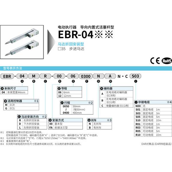 CKD喜開理電動執(zhí)行器導向內置式活塞桿型EBR-04ML-FA-060050NAN